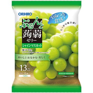 "ORIHIRO" PRUNT JELLY SHINE MUSCAT 6PCS 120G(24)