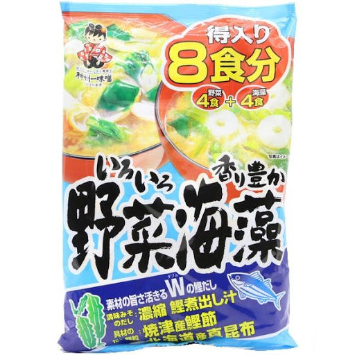 "SHINSHU ICHI MISO" INSTANT MISO SOUP VEGGIE 8P(10)