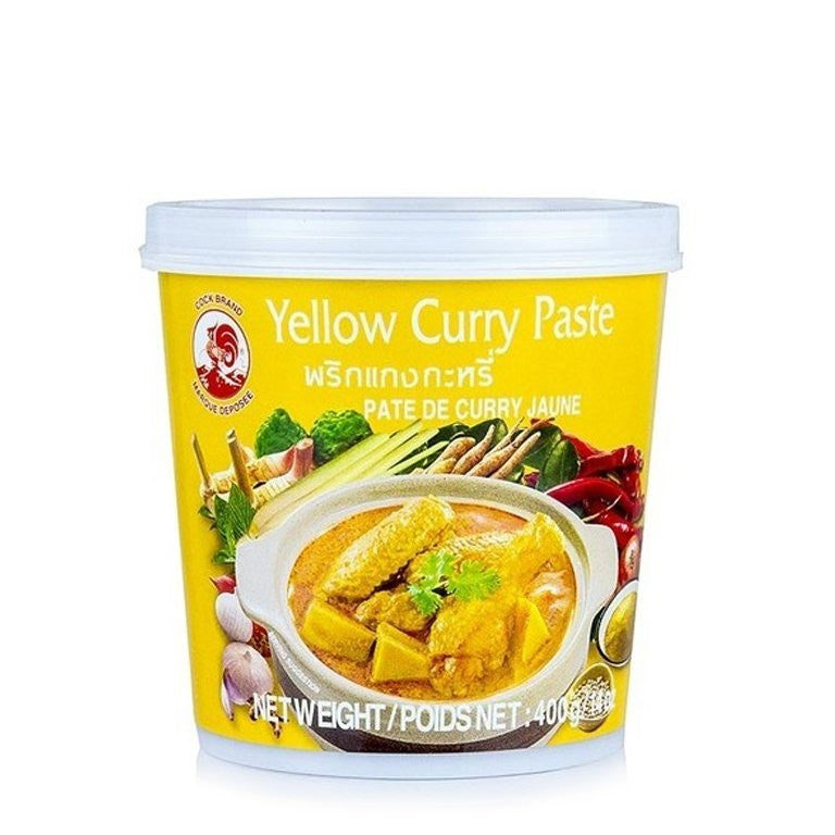 Pâte de curry jaune "COCK" 400g (24)