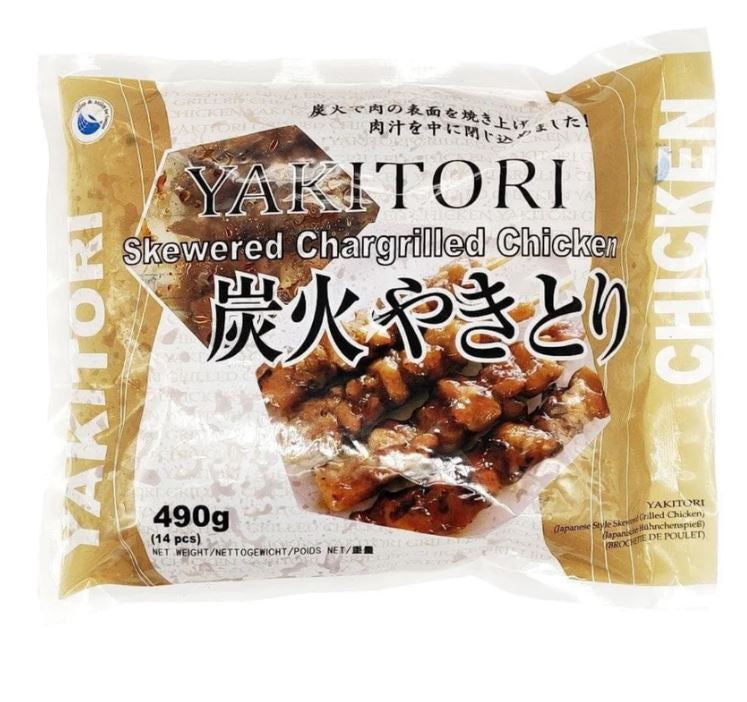 YAKITORI JAPANESE STYLE SKEWERED CHARGRILLED CHICKEN 35GX14 (12)(648)