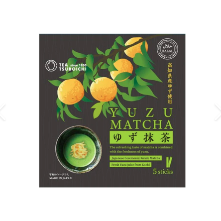 "TSUBOICHI" YUZU MATCHA STICK 5P 50G (12)