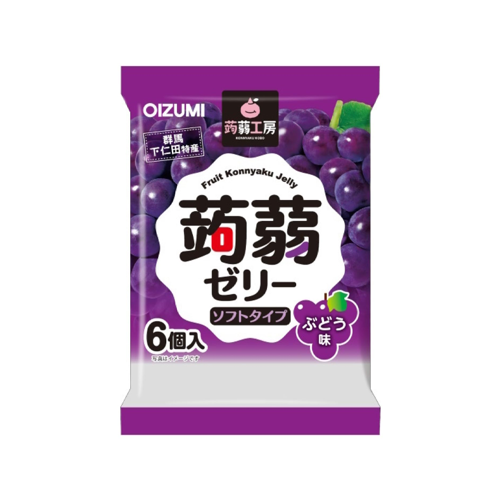 "SHIMONITA" KONJAC KOBO KONJAC JELLY GRAPE FLAVOR 106G(16)