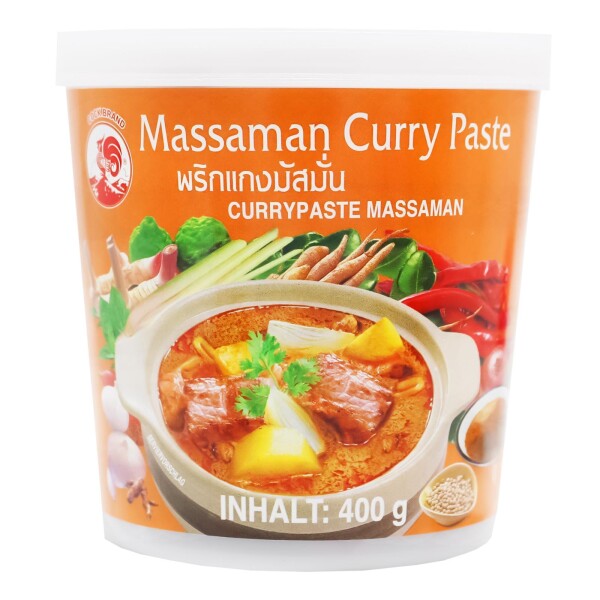 PÂTE DE CURRY MASSAMAN "COCK" 400G (24)