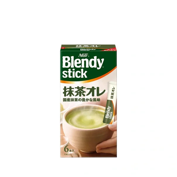 "AGF" BLENDY STICK THÉ MATCHA AU LAIT 6 BÂTONNETS
