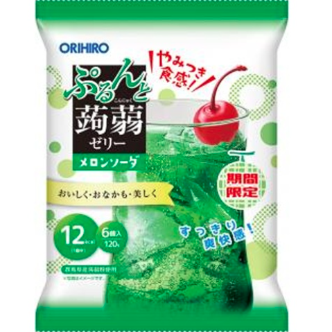 "ORIHIRO" PURUNTO JELLY MELON SODA 6P 120G (24)