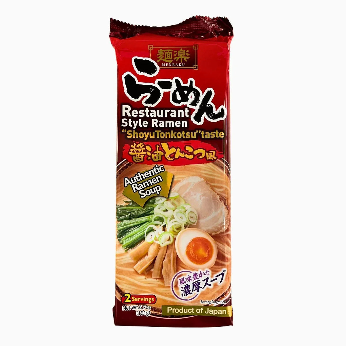 Restaurant Style Ramen Shoyu T onkotsu Taste (Menraku)191g