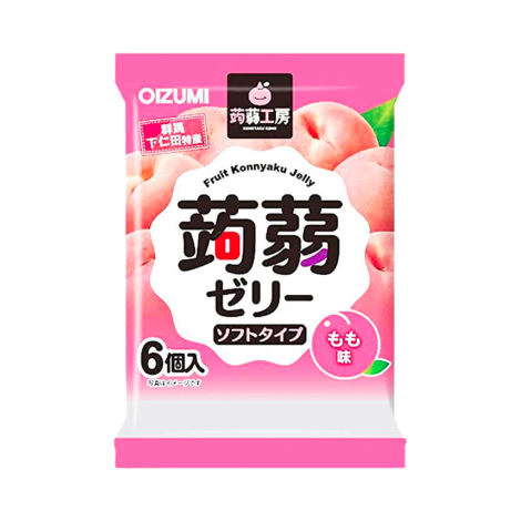 "SHIMONITA" KONJAC KOBO KONJAC JELLY PEACH  FLAVOR 106G(16)
